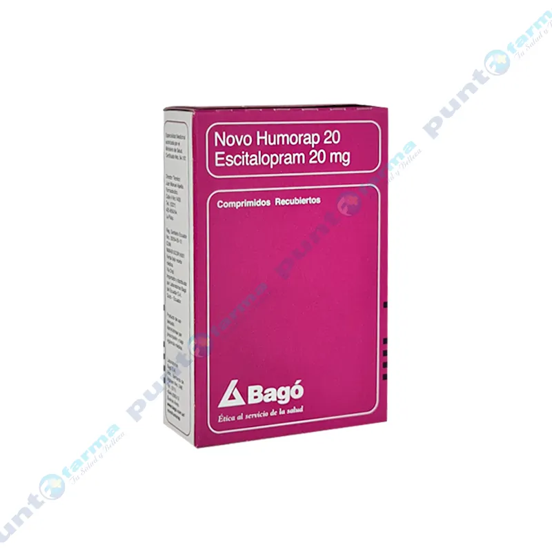 Novo Humorap Escitalopram 20 mg - Caja de 28 comprimidos