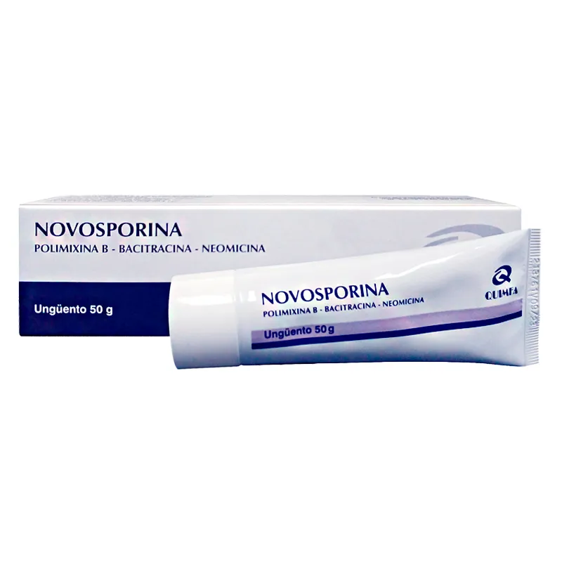 Novosporina Polimixina B Bacitracina Neomicina - 50 gr.