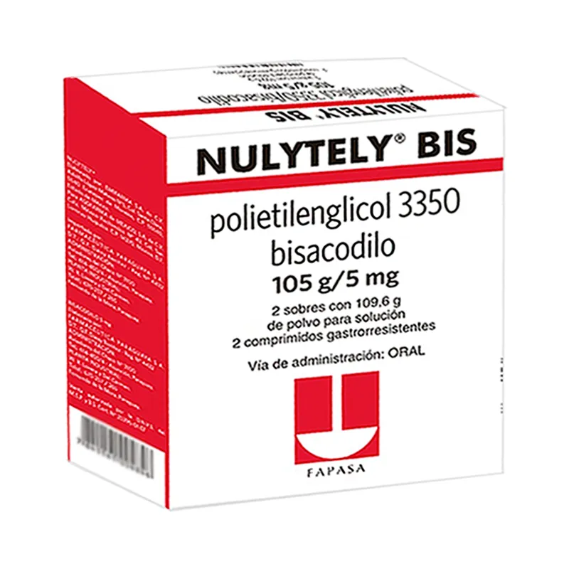 Nulytely Bis Polietilenglicol 3350 - Caja con 1 kit para preparacion colónica