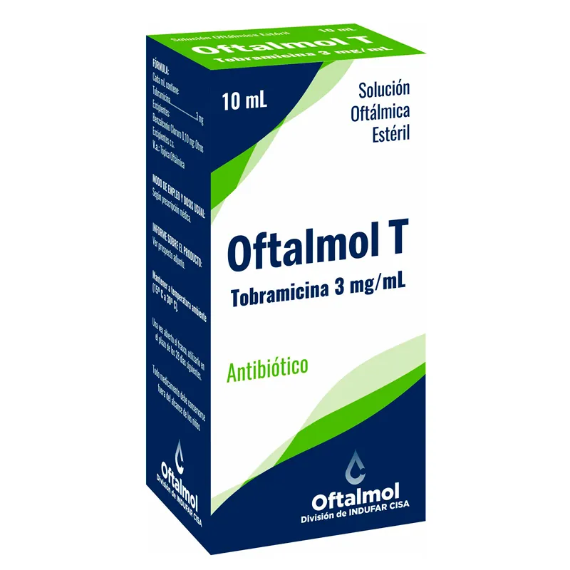 Oftalmol T Tobramicina 3 mg Gotas - 10 mL