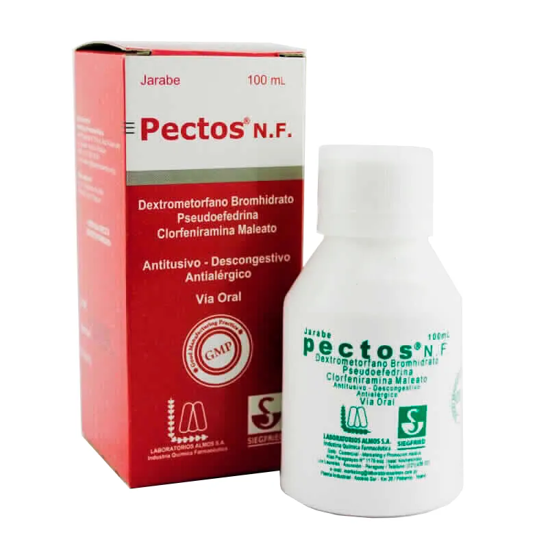 Pectos N.F. Dextrometorfano Bromhidrato - Jarabe de 100mL