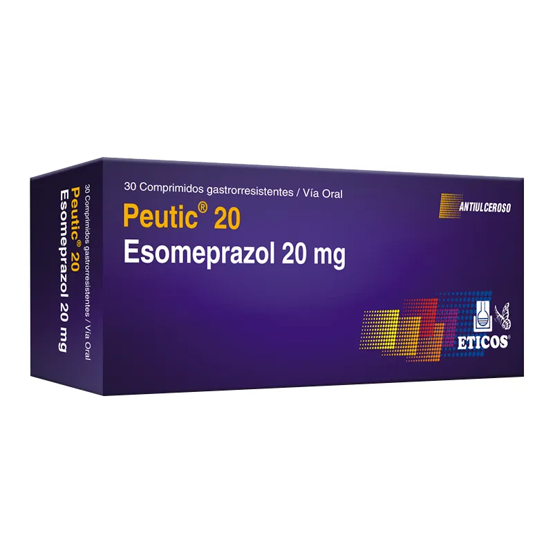 Peutic 20 Esomeprazol 20 mg - Cont. 30 Comprimidos Gastroresistentes