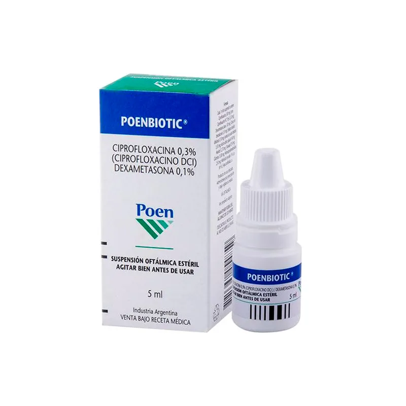 Poenbiotic Ciprofloxacina 0,3% - Cont. 5 mL