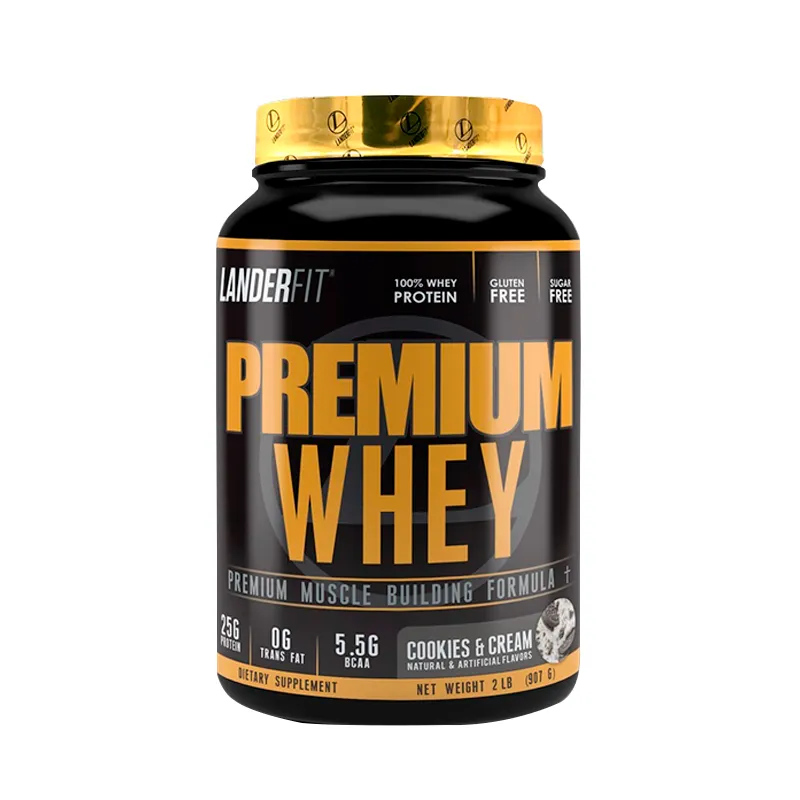 Premium Whey Cookies & Cream Landerfit - Cont.907 gr