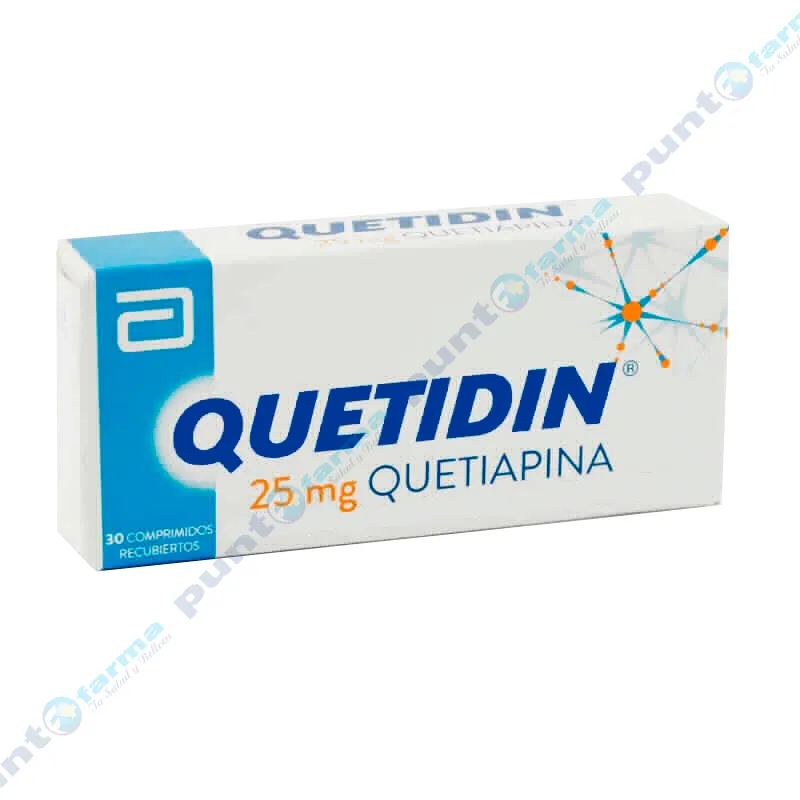 Quetidin 25 mg Quetiapina - Caja de 30 Comprimidos Recubiertos