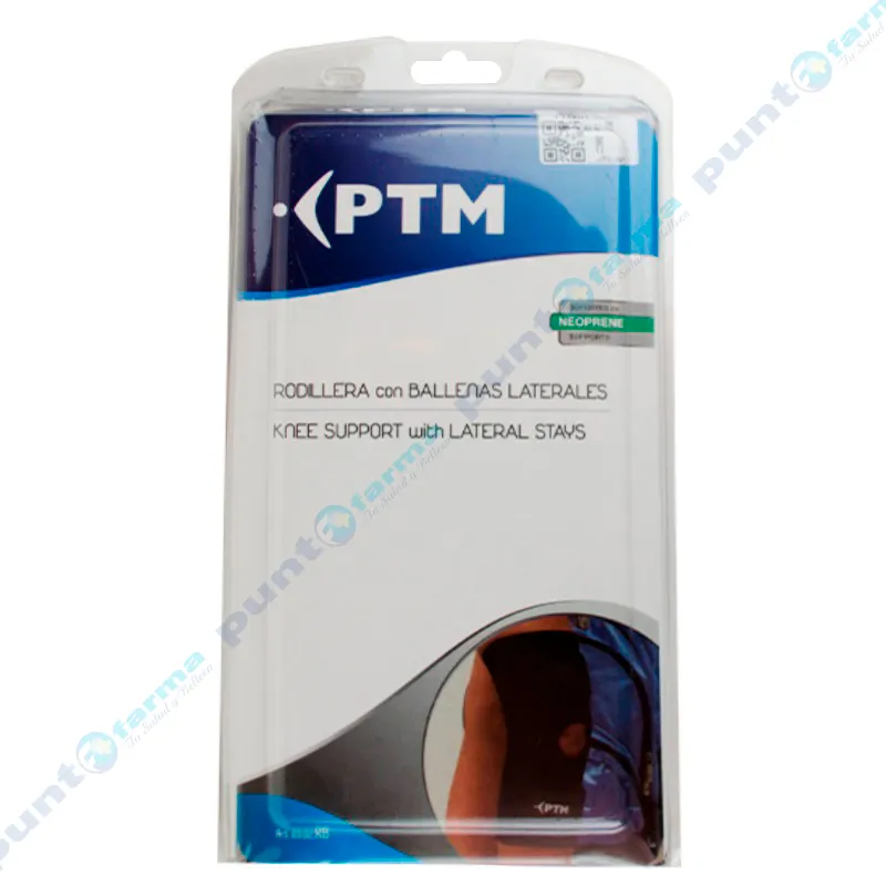 Rodillera con ballenas laterales Neoprene (M)