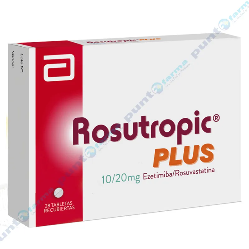 Rosutropic Plus 10 mg./20 mg. - Caja de 28 tabletas recubiertas