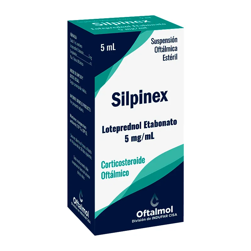 SILPINEX Loteprednol Etabonato 5 mg Solución Oftálmica - 5 mL