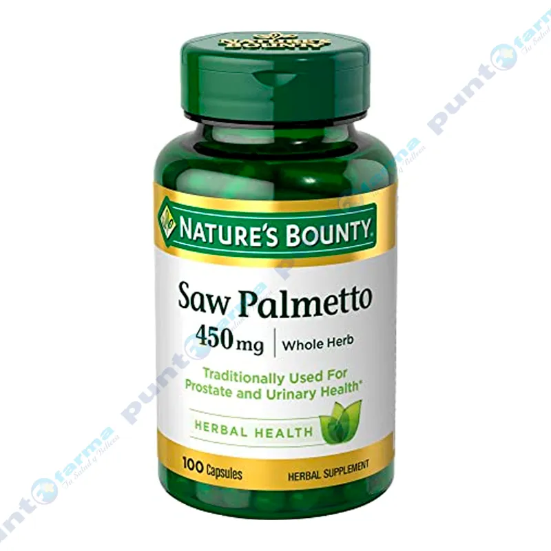 Saw Palmetto Natures Bounty - Cont.100 Cápsulas