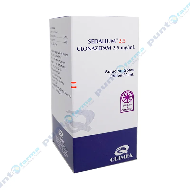 Sedalium Clonazepam 2,5 mg - Solución gotas 20 mL