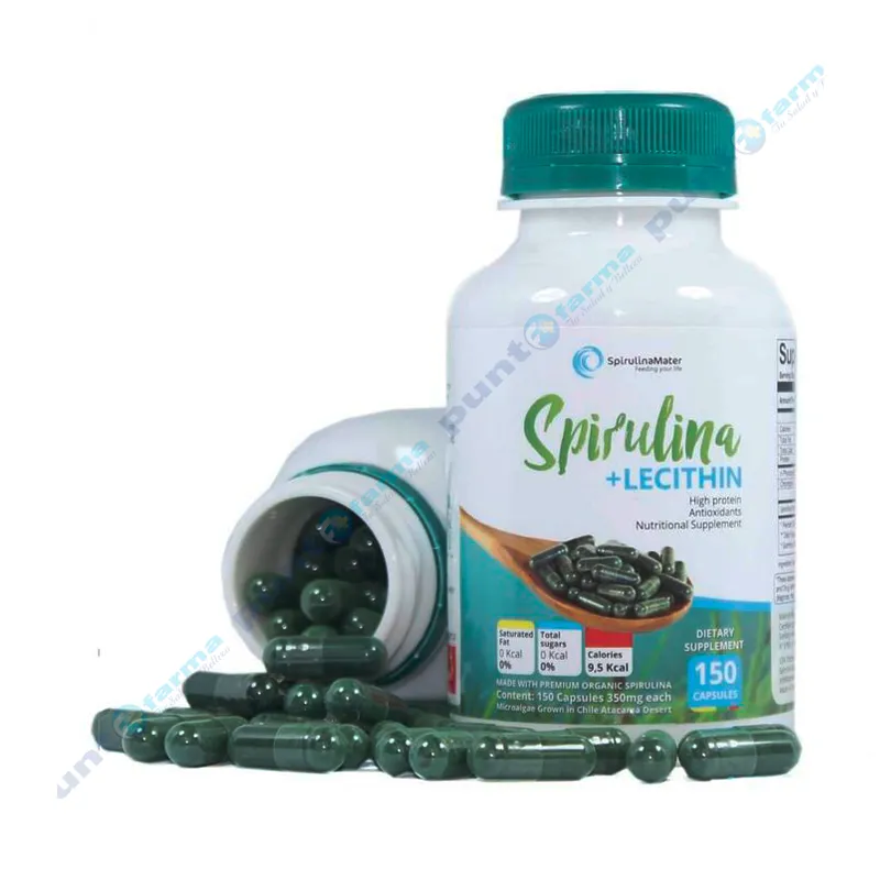 Spirulina Mater + Lecitina SpirulinaMater - Cont. 150 cápsulas