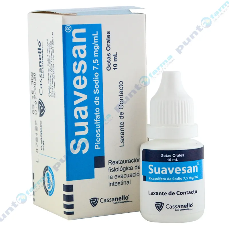 Suavesan Picosulfato de sodio 7,5mg/ml - Gotas orales de 10 mL