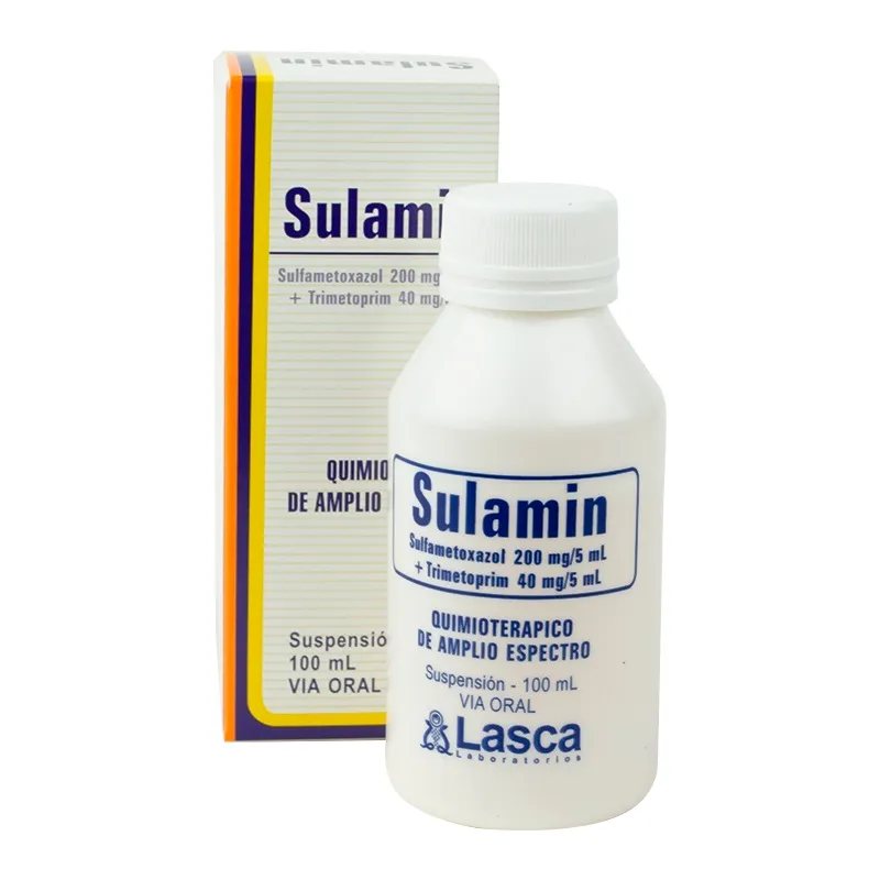 Sulamin Sulfametoxazol 200 mg/5 mL - Fco de 100 mL