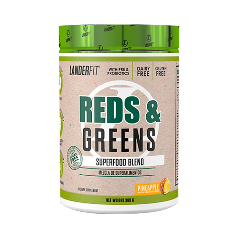 Superalimento en Polvo Reds & Greens Piña LanderFit - Cont.360 gr
