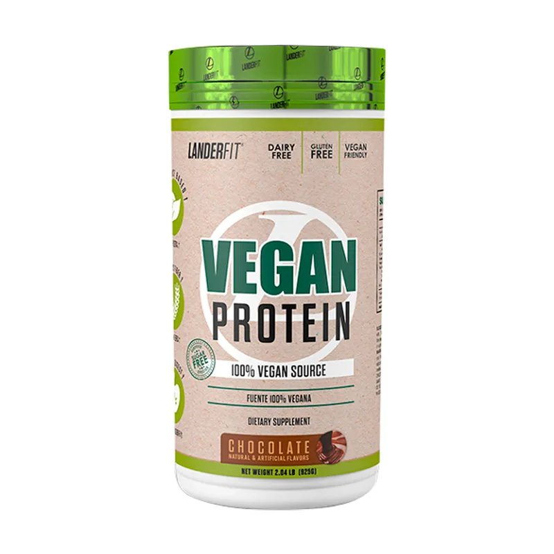 Suplemento Dietético Proteína Vegana sabor Chocolate Landerfit - Cont.925gr