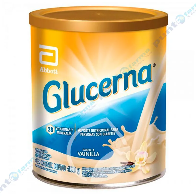 Suplemento Nutricional en polvo sabor vainilla Glucerna - 400 gr