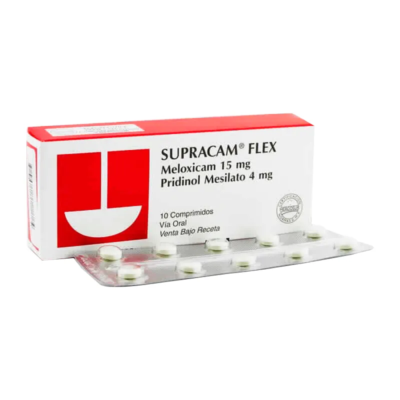 Supracam Flex Meloxicam + Pridinol - Caja de 10 comprimidos