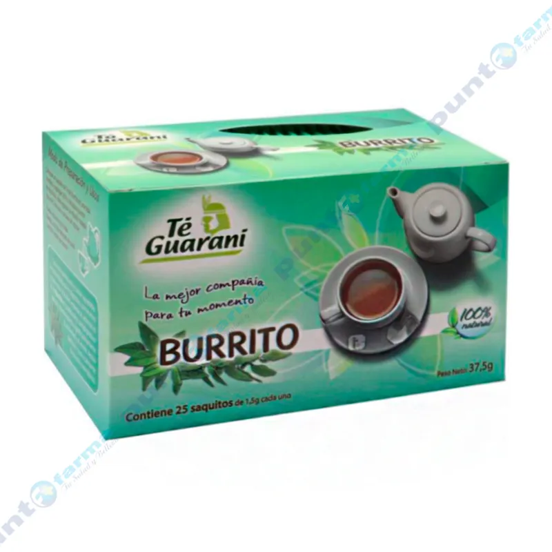 Té Burrito de Té Guaraní - Cont. 25 saquitos de 1,5g c/u