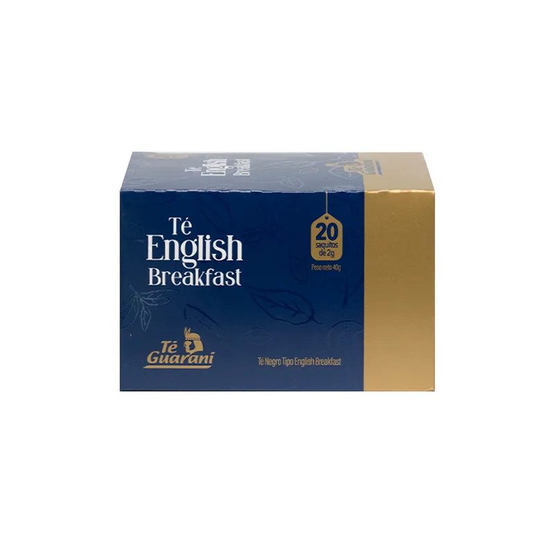 Té English Breakfast de Té Guaraní - Contiene 20 saquitos de 2 g