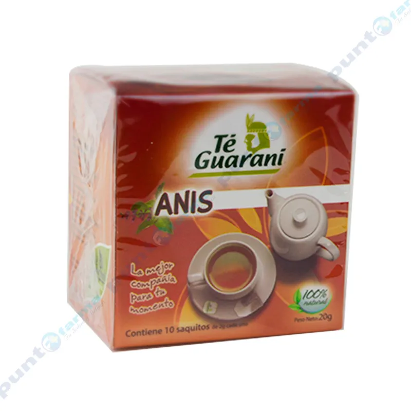 Té de Anis de Té Guaraní - Cont. 10 saquitos de 1,5g c/u