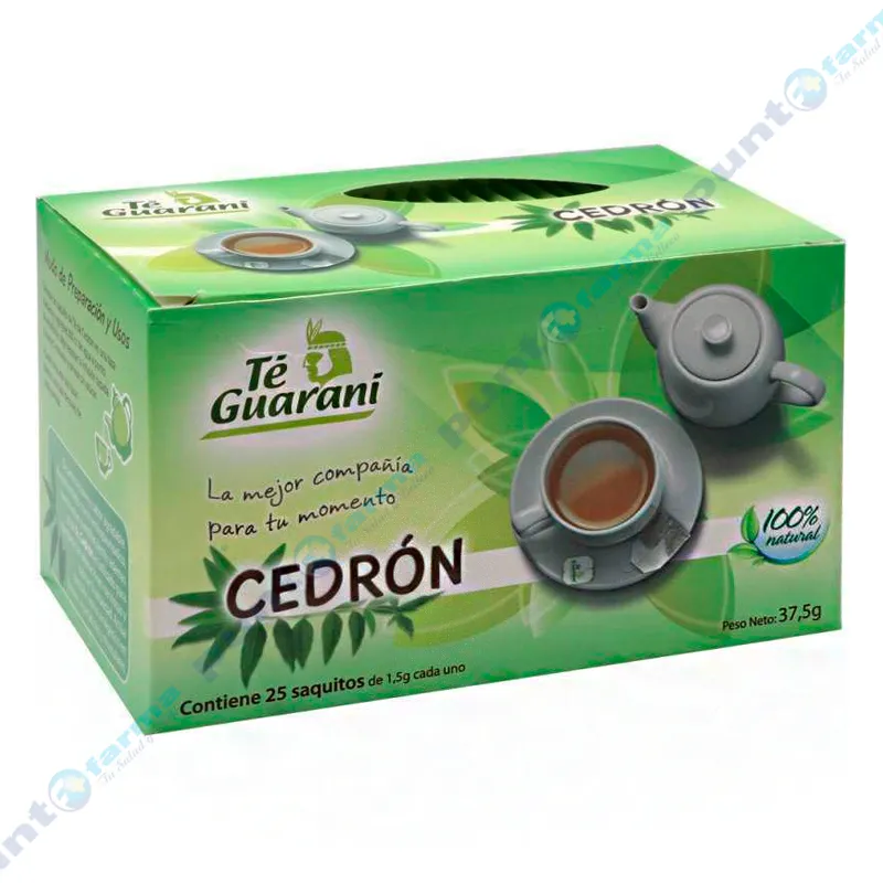 Té de Cedrón de Té Guaraní - Cont. 25 saquitos de 1.5 g c/u