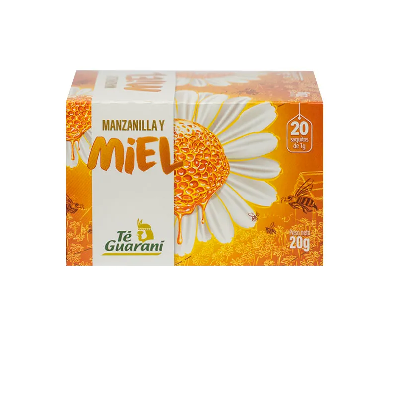 Té de Manzanilla y Miel de té Guarani - Contiene 20 saquitos de 1 g
