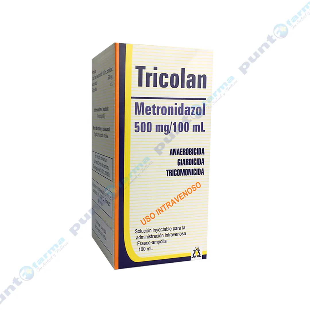 Tricolan Metronidazol 500 mg/100 mL - Cont. 1 frasco ampolla de 100 mL