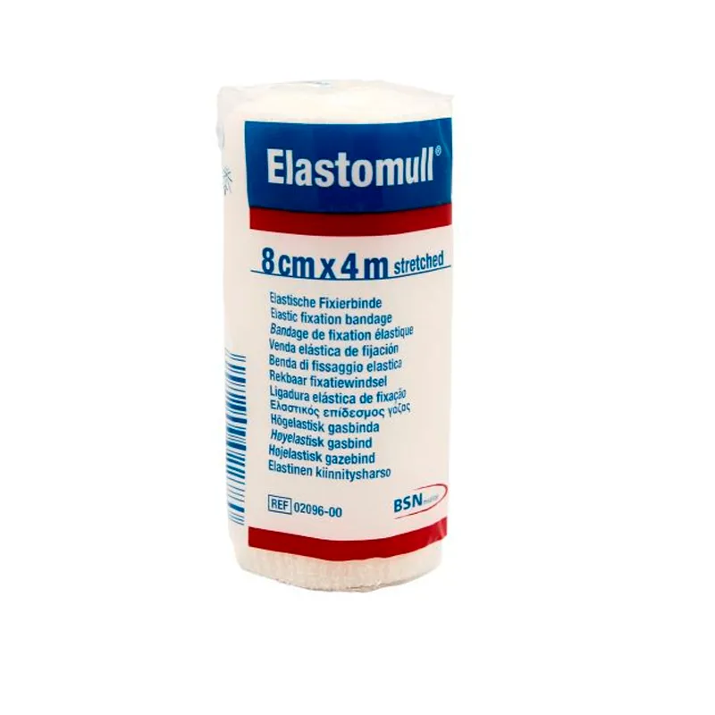 Venda semi elástica Elastomull - Contenido de 1 unidad de 8cm x 4m