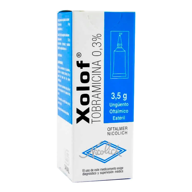 Xolof Tobracimicina 0,3% - Contenido de 3,5g Ungüento Oftálmico Estéril