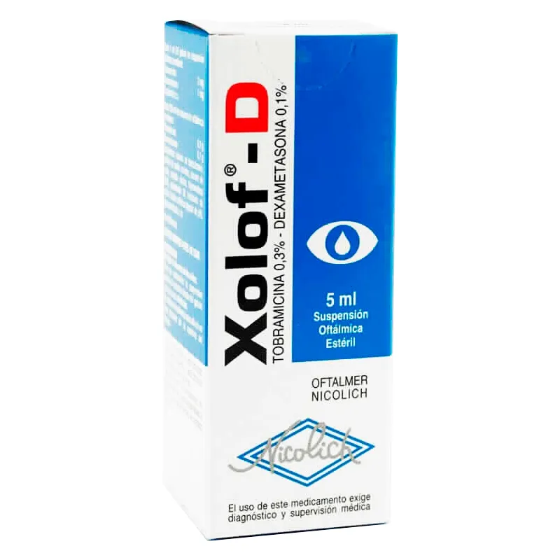 Xolof D Tobramicina 0,3% Dexametasona 0,1% - Suspensión Oftalmica 5 mL