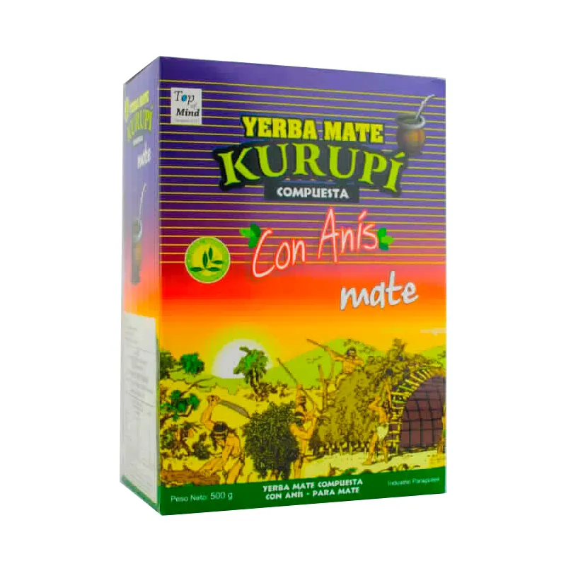 Yerba Mate Kurupí Compuesta con Anís para Mate - 500gr