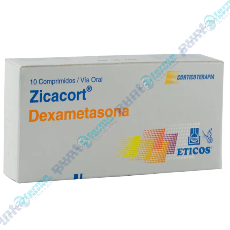Zicacort 4 Dexametasona 4 mg - Caja en 10 comprimidos