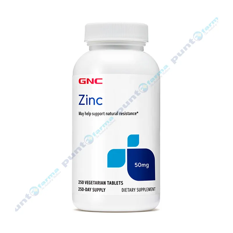 Zinc 50 mg - Cont. 250 tabletas