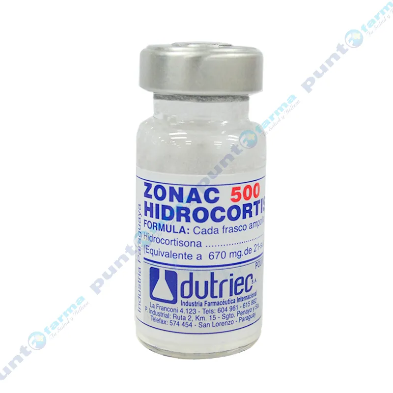 Zona 500 Hidrocortasona 500 Dutriec - Inyectable