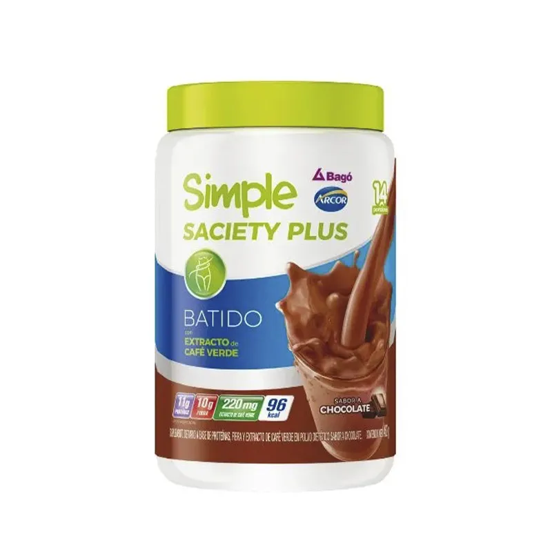 Simple Saciety Plus Batido Sabor Chocolate - Cont. 448 gr