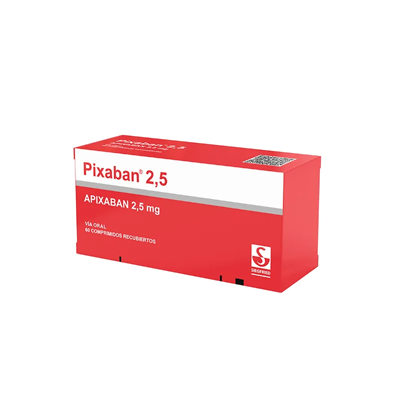 Pixaban 2,5 Apixaban 2,5 mg - Cont. 60 Comprimidos Recubiertos