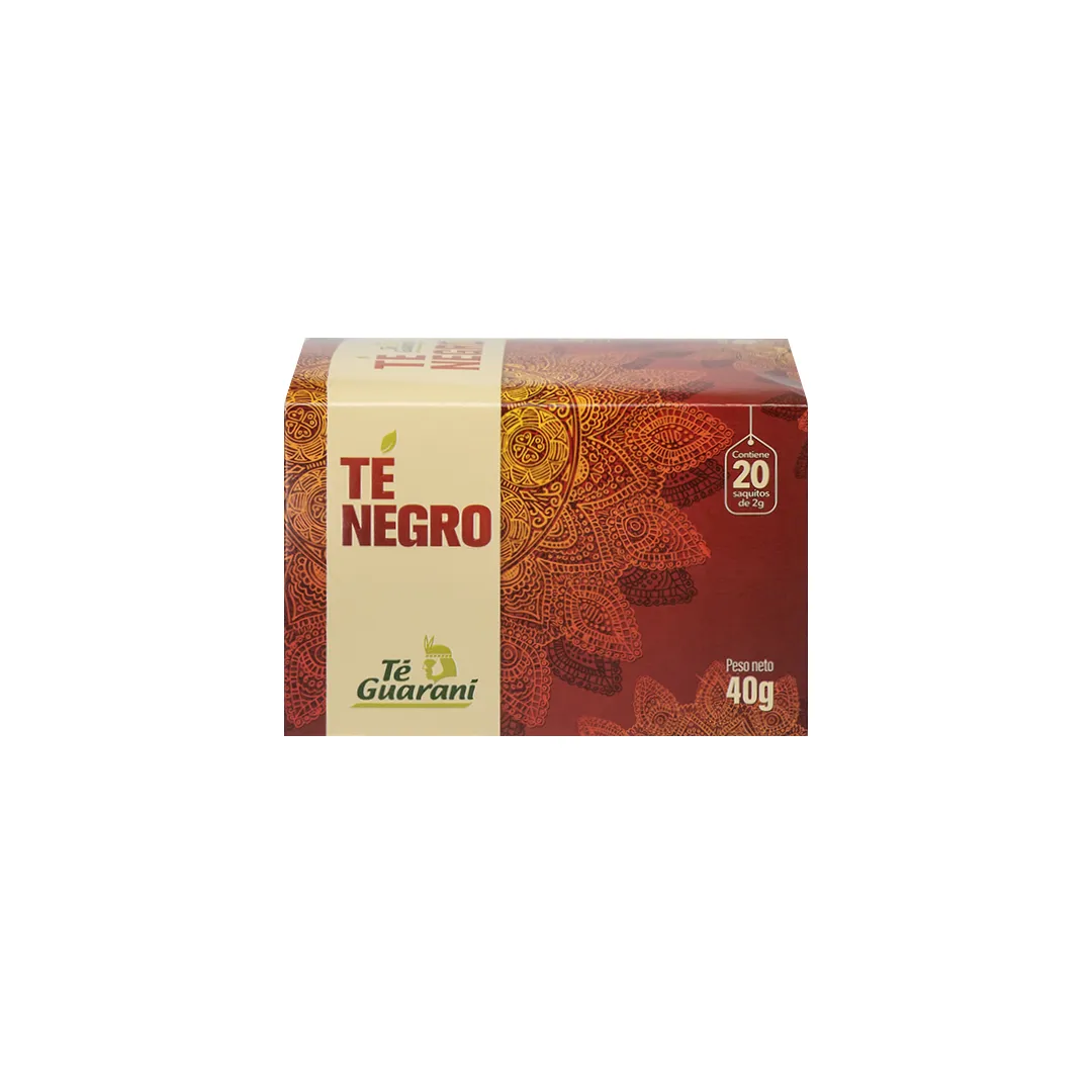 Té Negro de Té Guarani - Cont. 20 Saquitos de 2 g.