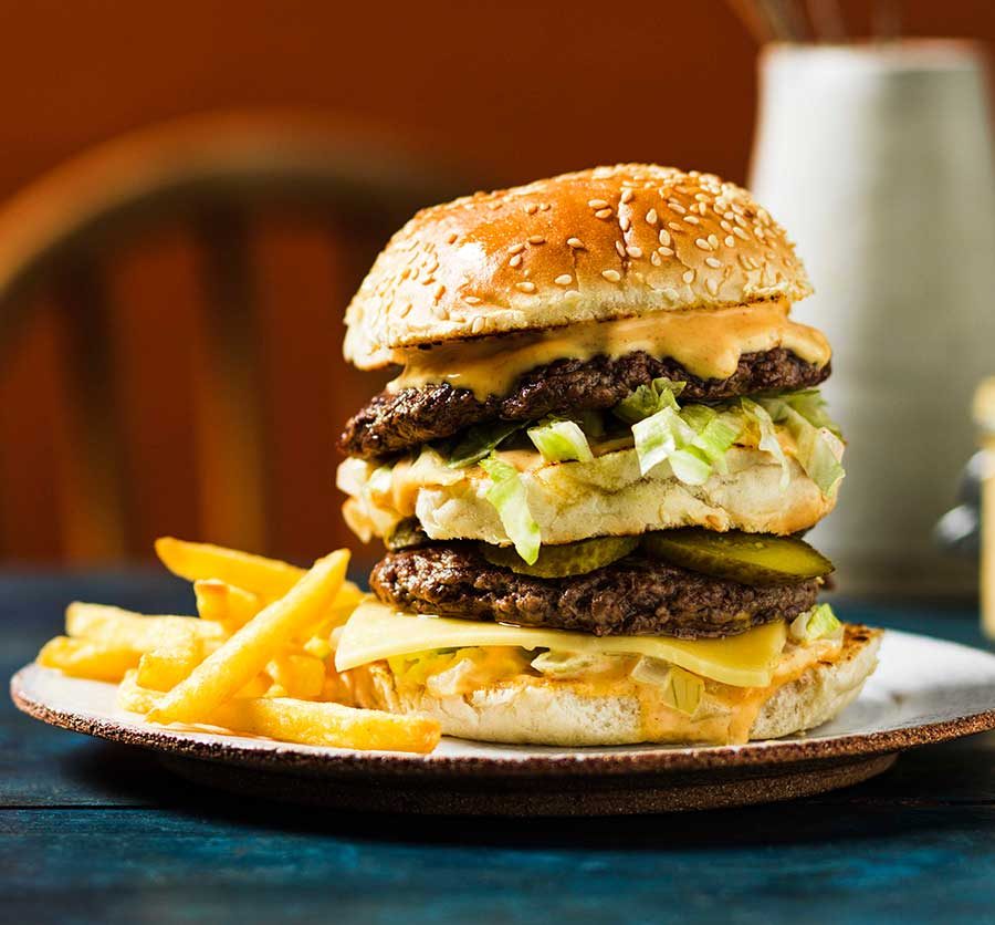 Hamburguesa Doble Carne y Queso