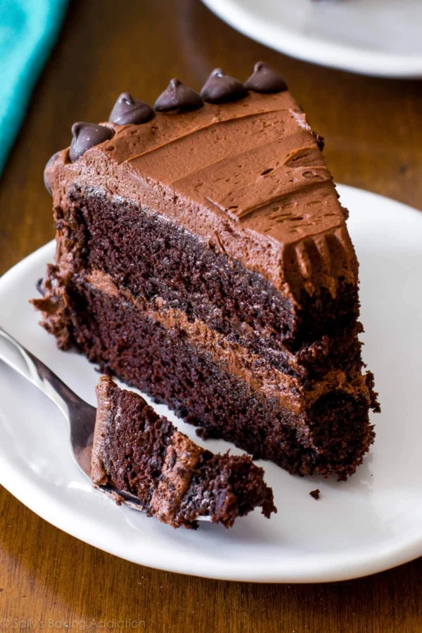Torta Húmeda de Chocolate con Ganache