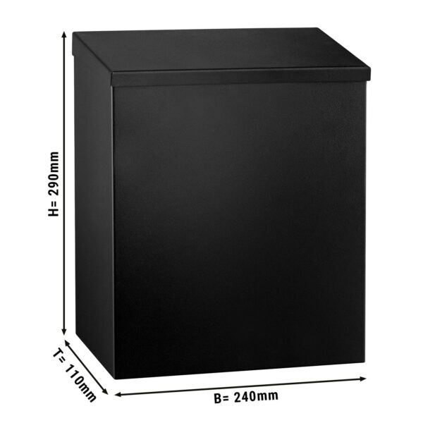 Papelera de Pared - 7 Litros - Negra